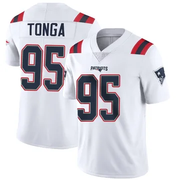 Youth New England Patriots Khyiris Tonga White Limited Vapor Untouchable Jersey By Nike