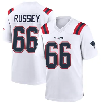 Youth New England Patriots Kody Russey White Game Jersey By Nike