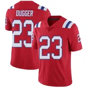 Youth New England Patriots Kyle Dugger Red Limited Vapor Untouchable Alternate Jersey By Nike