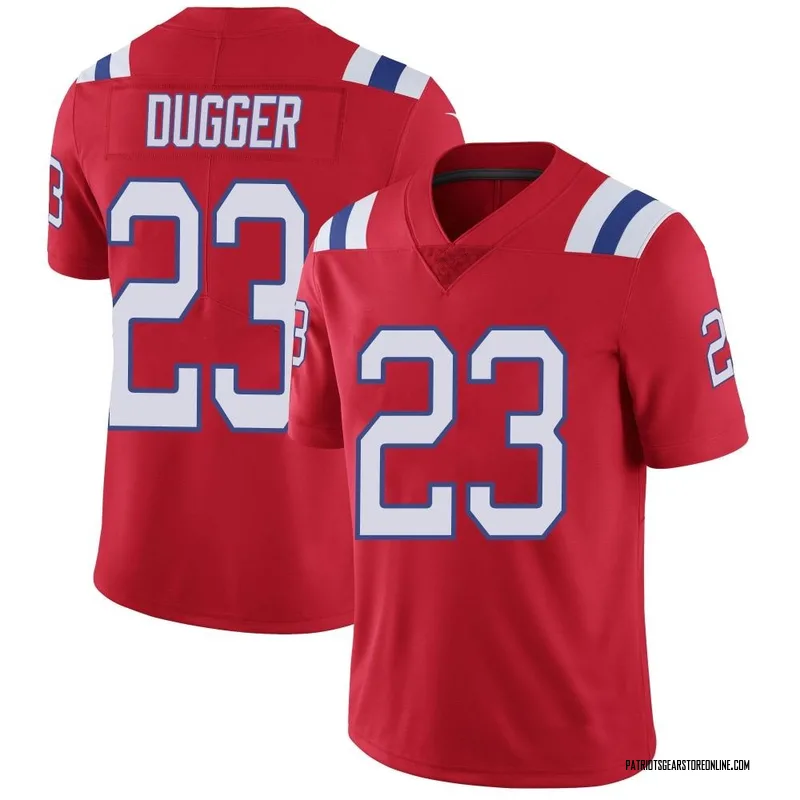 Youth New England Patriots Kyle Dugger Red Limited Vapor Untouchable Alternate Jersey By Nike