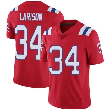 Youth New England Patriots Lan Larison Red Limited Vapor Untouchable Alternate Jersey By Nike