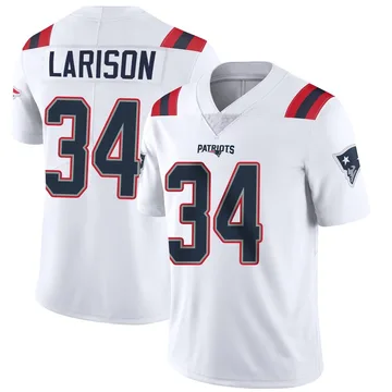 Youth New England Patriots Lan Larison White Limited Vapor Untouchable Jersey By Nike
