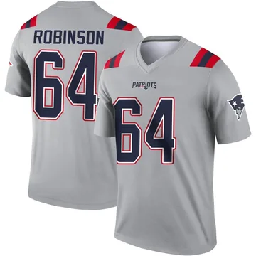 Youth New England Patriots Layden Robinson Gray Legend Inverted Jersey By Nike