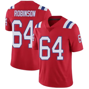 Youth New England Patriots Layden Robinson Red Limited Vapor Untouchable Alternate Jersey By Nike