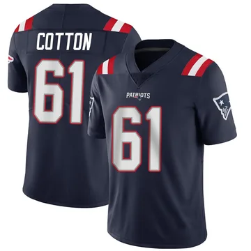 Youth New England Patriots Lester Cotton Navy Limited Team Color Vapor Untouchable Jersey By Nike