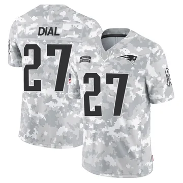 Youth New England Patriots Marcellas Dial Jr. Arctic Camo Limited 2024 Salute to Service Jersey By Nike