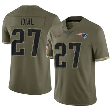 Youth New England Patriots Marcellas Dial Jr. Olive Limited 2022 Salute To Service Jersey By Nike