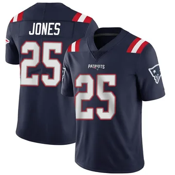 Youth New England Patriots Marcus Jones Navy Limited Team Color Vapor Untouchable Jersey By Nike