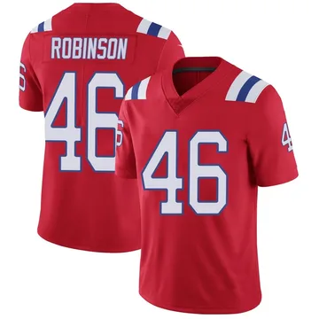 Youth New England Patriots Mark Robinson Red Limited Vapor Untouchable Alternate Jersey By Nike