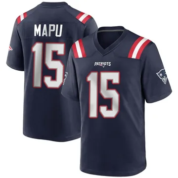 Youth New England Patriots Marte Mapu Navy Blue Game Team Color Jersey By Nike