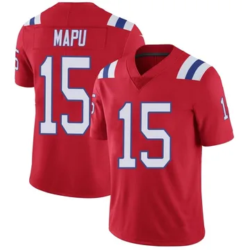 Youth New England Patriots Marte Mapu Red Limited Vapor Untouchable Alternate Jersey By Nike