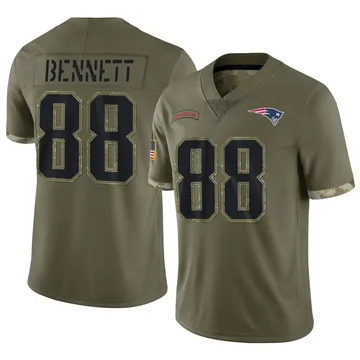 Youth New England Patriots Martellus Bennett Olive Limited 2022 Salute To Service Jersey By Nike