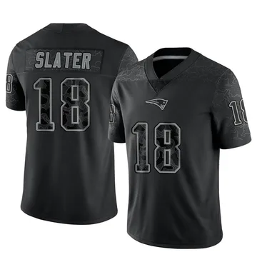 Youth New England Patriots Matthew Slater Black Limited Reflective Jersey By Nike