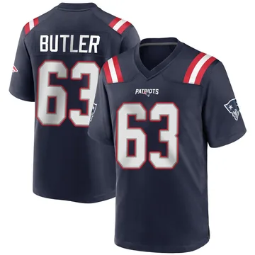 Youth New England Patriots Mehki Butler Navy Blue Game Team Color Jersey By Nike
