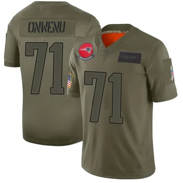 Youth New England Patriots Mike Onwenu Camo Limited 2019 Salute to Service Jersey By Nike