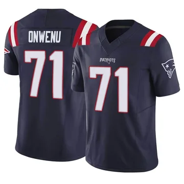 Youth New England Patriots Mike Onwenu Navy Limited Vapor F.U.S.E. Jersey By Nike