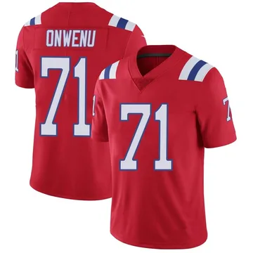 Youth New England Patriots Mike Onwenu Red Limited Vapor Untouchable Alternate Jersey By Nike