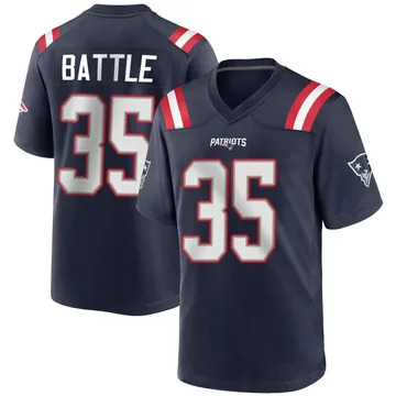 Youth New England Patriots Miles Battle Navy Blue Game Team Color Jersey By Nike