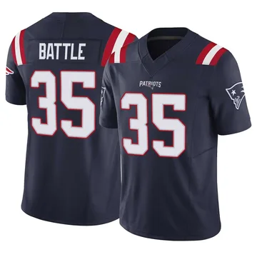 Youth New England Patriots Miles Battle Navy Limited Vapor F.U.S.E. Jersey By Nike