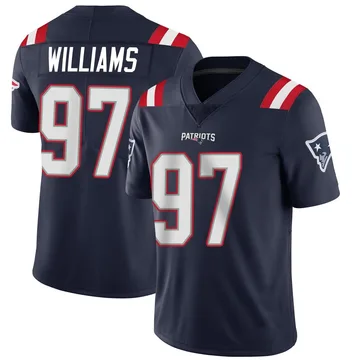 Youth New England Patriots Milton Williams Navy Limited Team Color Vapor Untouchable Jersey By Nike