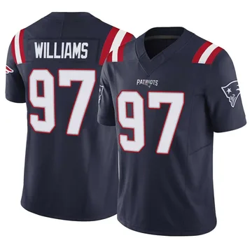 Youth New England Patriots Milton Williams Navy Limited Vapor F.U.S.E. Jersey By Nike