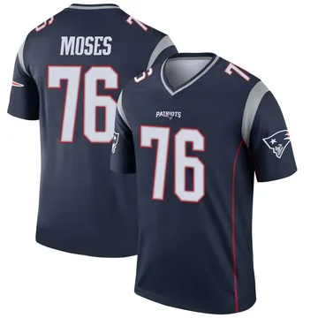 Youth New England Patriots Morgan Moses Navy Legend Jersey By Nike