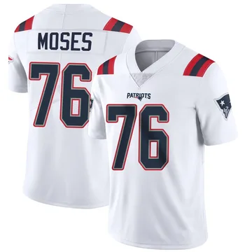Youth New England Patriots Morgan Moses White Limited Vapor Untouchable Jersey By Nike
