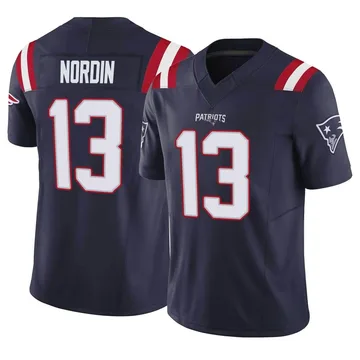 Youth New England Patriots Quinn Nordin Navy Limited Vapor F.U.S.E. Jersey By Nike