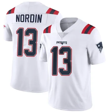 Youth New England Patriots Quinn Nordin White Limited Vapor Untouchable Jersey By Nike