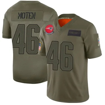 Youth New England Patriots R.J. Moten Camo Limited 2019 Salute to Service Jersey By Nike