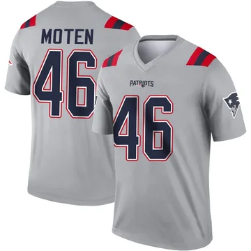 Youth New England Patriots R.J. Moten Gray Legend Inverted Jersey By Nike