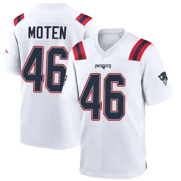 Youth New England Patriots R.J. Moten White Game Jersey By Nike