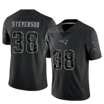 Youth New England Patriots Rhamondre Stevenson Black Limited Reflective Jersey By Nike
