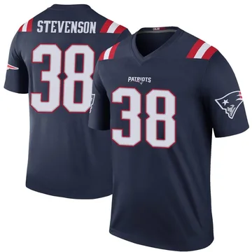 Youth New England Patriots Rhamondre Stevenson Navy Legend Color Rush Jersey By Nike