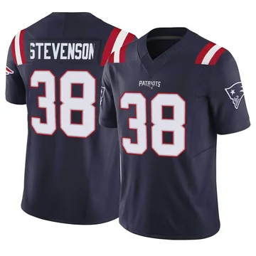 Youth New England Patriots Rhamondre Stevenson Navy Limited Vapor F.U.S.E. Jersey By Nike