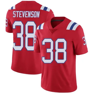 Youth New England Patriots Rhamondre Stevenson Red Limited Vapor Untouchable Alternate Jersey By Nike