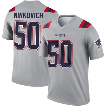 Youth New England Patriots Rob Ninkovich Gray Legend Inverted Jersey By Nike