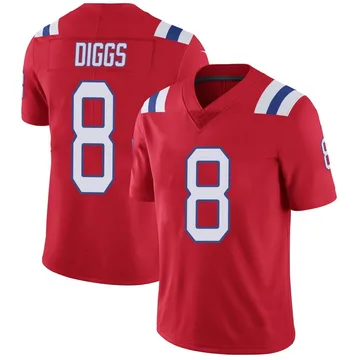 Youth New England Patriots Stefon Diggs Red Limited Vapor Untouchable Alternate Jersey By Nike