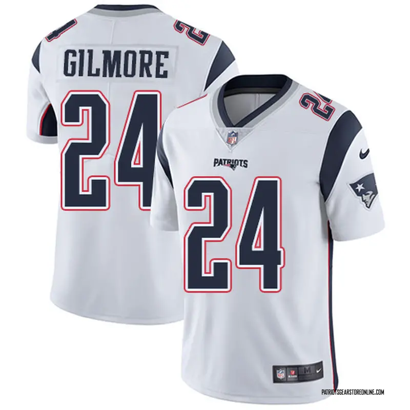 Youth New England Patriots Stephon Gilmore White Limited Vapor Untouchable Player Jersey