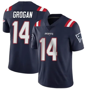 Youth New England Patriots Steve Grogan Navy Limited Team Color Vapor Untouchable Jersey By Nike
