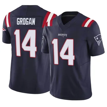 Youth New England Patriots Steve Grogan Navy Limited Vapor F.U.S.E. Jersey By Nike