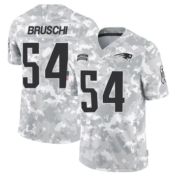 Youth New England Patriots Tedy Bruschi Arctic Camo Limited 2024 Salute to Service Jersey By Nike