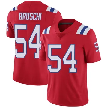 Youth New England Patriots Tedy Bruschi Red Limited Vapor Untouchable Alternate Jersey By Nike