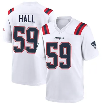 Youth New England Patriots Terez Hall White Game Jersey By Nike