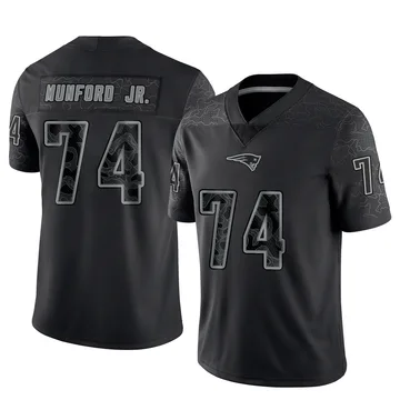 Youth New England Patriots Thayer Munford Jr. Black Limited Reflective Jersey By Nike
