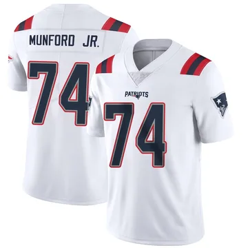 Youth New England Patriots Thayer Munford Jr. White Limited Vapor Untouchable Jersey By Nike