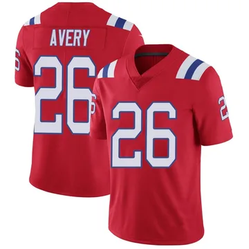 Youth New England Patriots Tre Avery Red Limited Vapor Untouchable Alternate Jersey By Nike