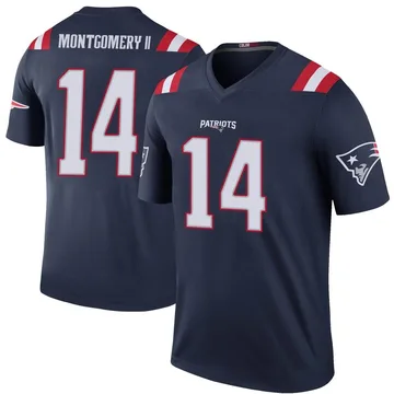 Youth New England Patriots Ty Montgomery II Navy Legend Color Rush Jersey By Nike