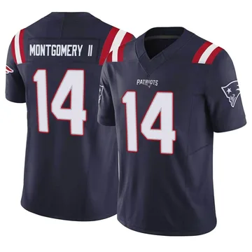 Youth New England Patriots Ty Montgomery II Navy Limited Vapor F.U.S.E. Jersey By Nike
