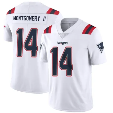 Youth New England Patriots Ty Montgomery II White Limited Vapor Untouchable Jersey By Nike